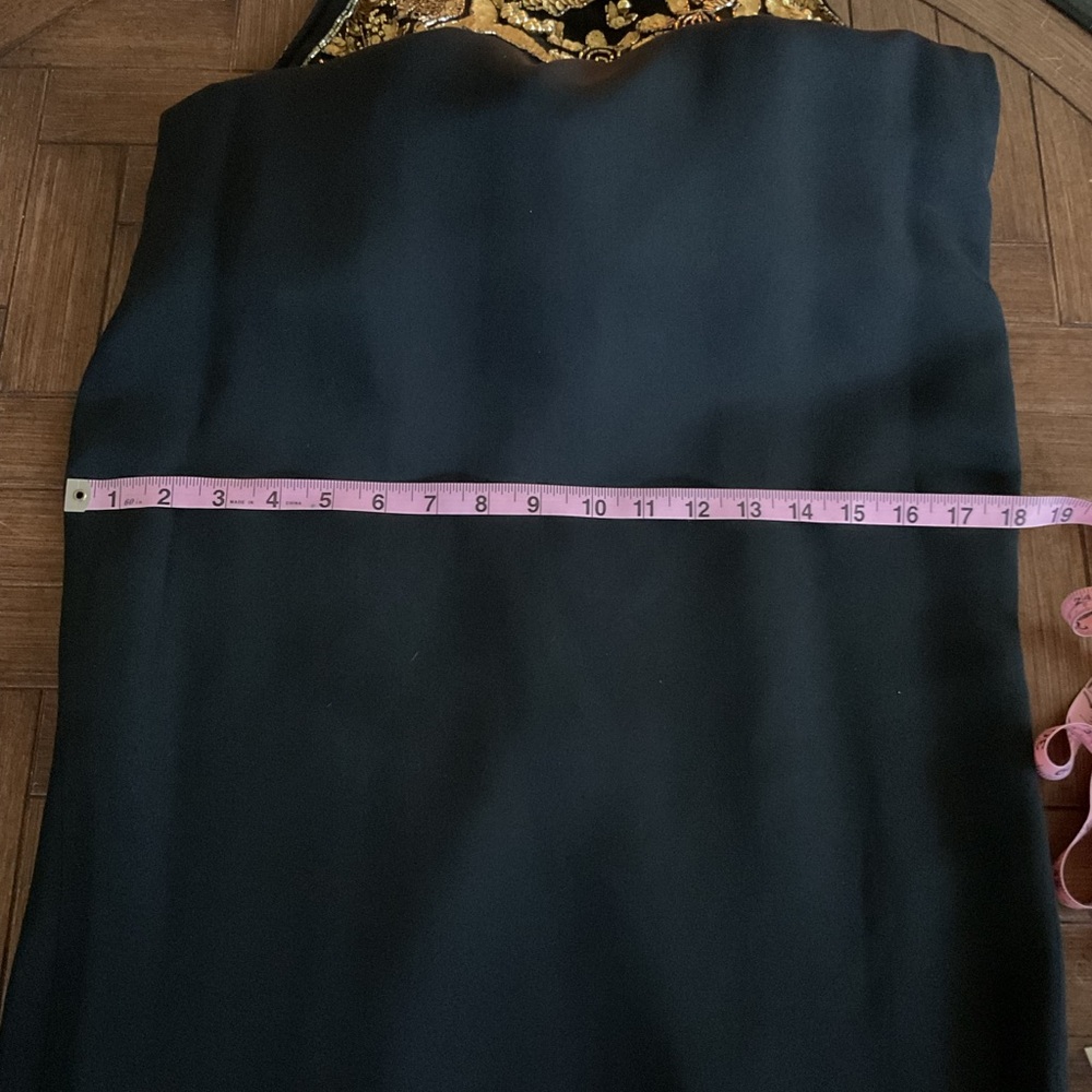 Vintage Alyce Designs Black and Gold Embellished Evening Gown - Picture 9 of 9
